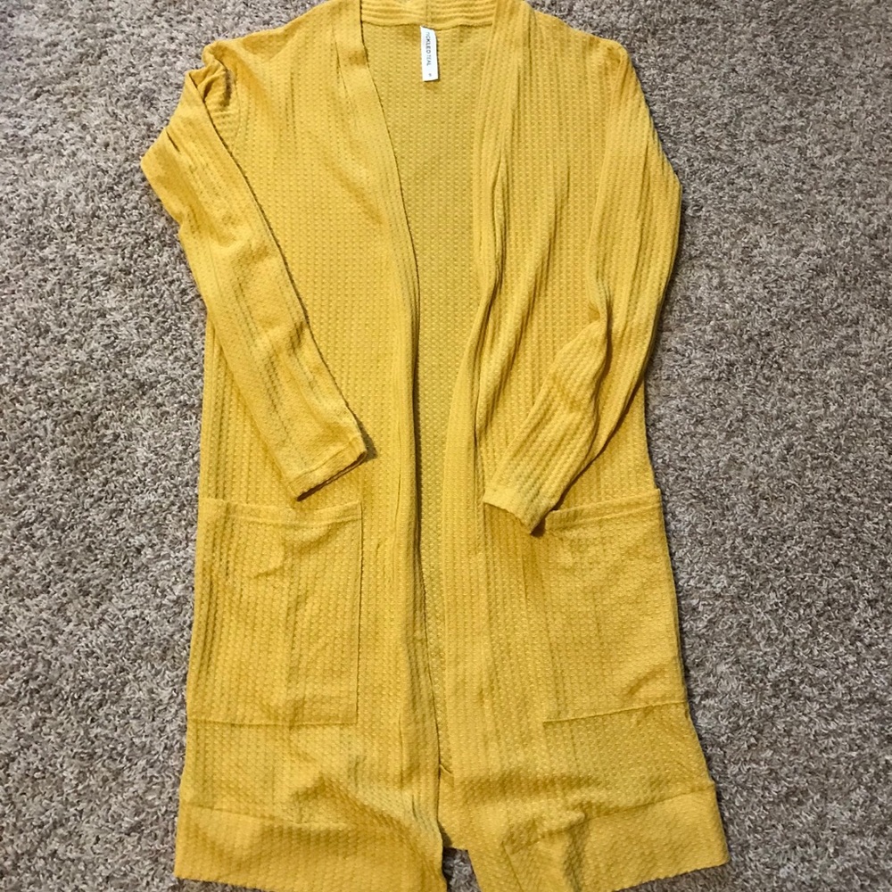 Mustard cardigan